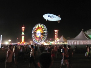 4 meter Remote control zeppelin at Electric daisy carnival